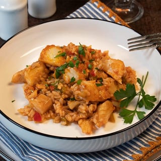 YELLOW RICE BACALAO/COD