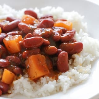 WHITE RICE - BEANS - MEAT - add note with choices